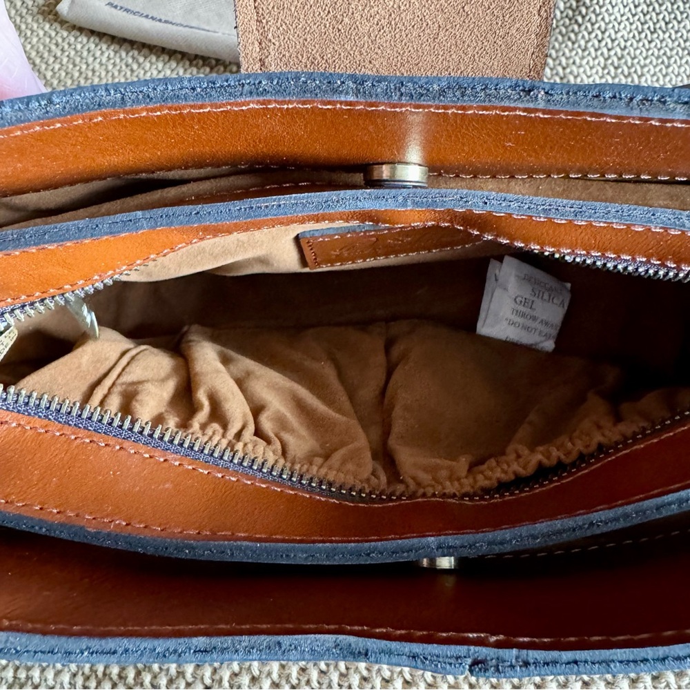 PATRICIA NASH SATCHEL HANDBAG WATER BUTTERFLY COLOR - Picture 6 of 9